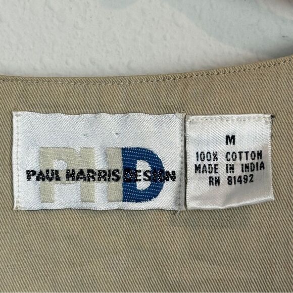 Vintage 90s Paul Harris Design Embroidered Cottagecore Vest M - Picture 3 of 7